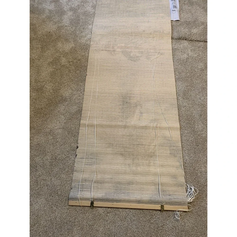 Bamboo Roll Up RomanShade/ Blind With Horses Sunshade Screen New in Original Box